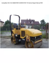 Caterpillar CB 214 D VIBRATORY COMPACTOR 1TZ Service Repair Manual PDF preview