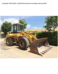 Caterpillar 938F WHEEL LOADER Workshop Service Repair Manual 2RM preview