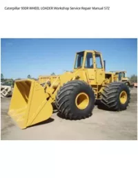 Caterpillar 930R WHEEL LOADER Workshop Service Repair Manual 57Z preview