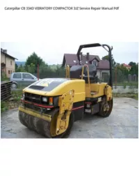 Caterpillar CB 334D VIBRATORY COMPACTOR 3JZ Service Repair Manual Pdf preview