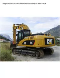 Caterpillar 329D EXCAVATOR Workshop Service Repair Manual WDK preview