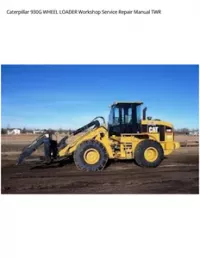Caterpillar 930G WHEEL LOADER Workshop Service Repair Manual TWR preview