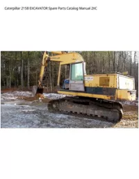 Caterpillar 215B EXCAVATOR Spare Parts Catalog Manual 2XC preview