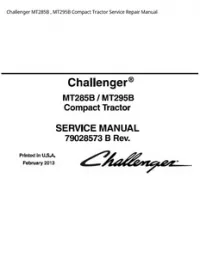 Challenger MT285B   MT295B Compact Tractor Service Repair Manual preview