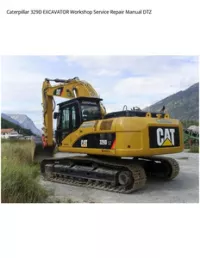 Caterpillar 329D EXCAVATOR Workshop Service Repair Manual DTZ preview