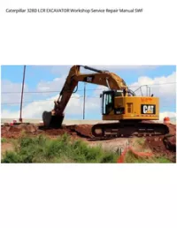 Caterpillar 328D LCR EXCAVATOR Workshop Service Repair Manual SWF preview