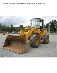 Caterpillar 928F WHEEL LOADER Workshop Service Repair Manual 2XL preview