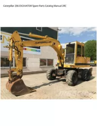 Caterpillar 206 EXCAVATOR Spare Parts Catalog Manual 2RC preview