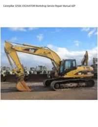 Caterpillar 325DL EXCAVATOR Workshop Service Repair Manual AZP preview