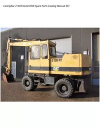 Caterpillar 212B EXCAVATOR Spare Parts Catalog Manual 3PJ preview