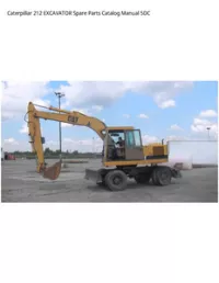 Caterpillar 212 EXCAVATOR Spare Parts Catalog Manual 5DC preview