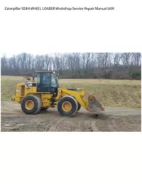 Caterpillar 924H WHEEL LOADER Workshop Service Repair Manual LKW preview