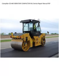 Caterpillar CB 44B VIBRATORY COMPACTOR NSL Service Repair Manual PDF preview