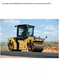 Caterpillar CB 44B VIBRATORY COMPACTOR TWC Service Repair Manual PDF preview