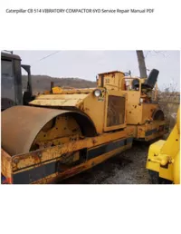 Caterpillar CB 514 VIBRATORY COMPACTOR 6YD Service Repair Manual PDF preview