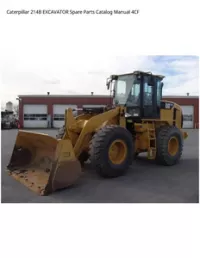 Caterpillar 214B EXCAVATOR Spare Parts Catalog Manual 4CF preview