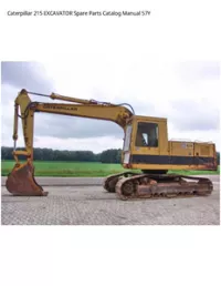 Caterpillar 215 EXCAVATOR Spare Parts Catalog Manual 57Y preview