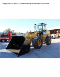 Caterpillar 924HZ WHEEL LOADER Workshop Service Repair Manual WLB preview