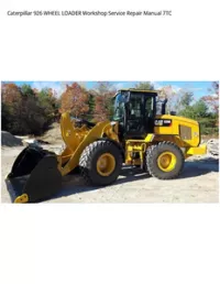 Caterpillar 926 WHEEL LOADER Workshop Service Repair Manual 7TC preview