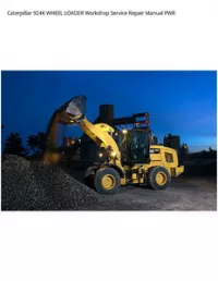 Caterpillar 924K WHEEL LOADER Workshop Service Repair Manual PWR preview