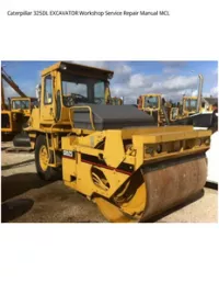Caterpillar 325DL EXCAVATOR Workshop Service Repair Manual MCL preview