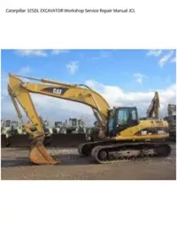 Caterpillar 325DL EXCAVATOR Workshop Service Repair Manual JCL preview