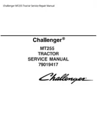 Challenger MT255 Tractor Service Repair Manual preview