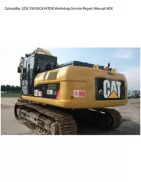 Caterpillar 325C FM EXCAVATOR Workshop Service Repair Manual M2K preview