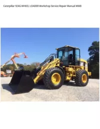 Caterpillar 924G WHEEL LOADER Workshop Service Repair Manual WMB preview