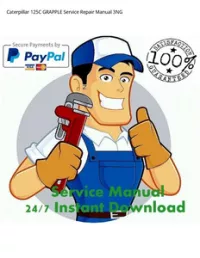 Caterpillar 125C GRAPPLE Service Repair Manual 3NG preview