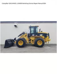 Caterpillar 924G WHEEL LOADER Workshop Service Repair Manual DDA preview