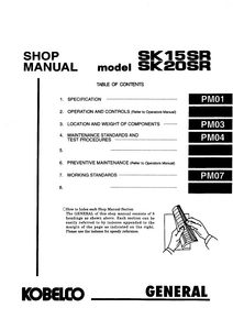 Kobelco SK20SR manual