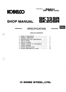 Kobelco SK20SR manual pdf