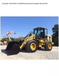 Caterpillar 924G WHEEL LOADER Workshop Service Repair Manual 6YW preview
