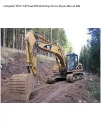 Caterpillar 325B LN EXCAVATOR Workshop Service Repair Manual 8FN preview
