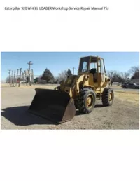 Caterpillar 920 WHEEL LOADER Workshop Service Repair Manual 75J preview