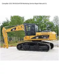 Caterpillar 325C FM EXCAVATOR Workshop Service Repair Manual G1L preview