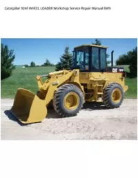 Caterpillar 924F WHEEL LOADER Workshop Service Repair Manual 6MN preview