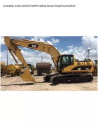 Caterpillar 325CL EXCAVATOR Workshop Service Repair Manual BTD preview