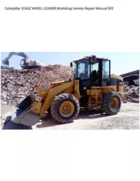 Caterpillar 924GZ WHEEL LOADER Workshop Service Repair Manual DFZ preview