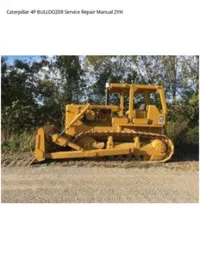 Caterpillar 4P BULLDOZER Service Repair Manual 2YH preview