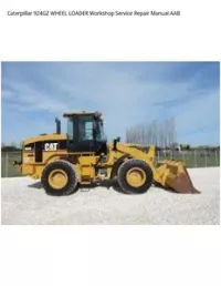 Caterpillar 924GZ WHEEL LOADER Workshop Service Repair Manual AAB preview