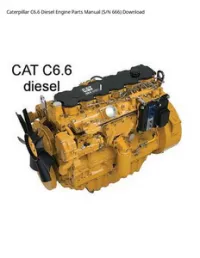 Caterpillar C6.6 Diesel Engine Parts Manual (S/N 666) Download preview