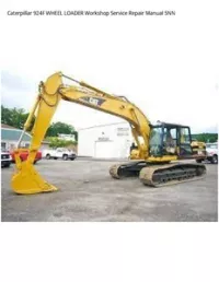 Caterpillar 924F WHEEL LOADER Workshop Service Repair Manual 5NN preview