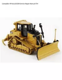 Caterpillar 4P BULLDOZER Service Repair Manual 5TH preview