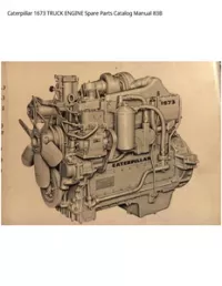 Caterpillar 1673 TRUCK ENGINE Spare Parts Catalog Manual 83B preview
