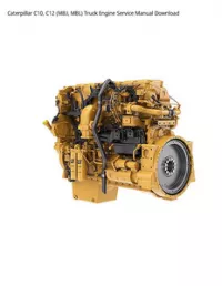 Caterpillar C10  C12 (MBJ  MBL) Truck Engine Service Manual Download preview