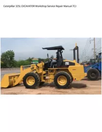 Caterpillar 325L EXCAVATOR Workshop Service Repair Manual 7CJ preview