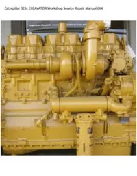 Caterpillar 325L EXCAVATOR Workshop Service Repair Manual 6KK preview