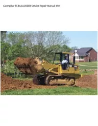 Caterpillar 5S BULLDOZER Service Repair Manual 41H preview
